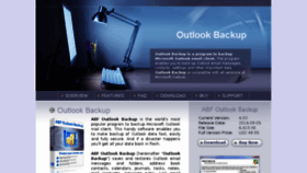 What Outlookbackup.com website looked like in 2018 (5 years ago)