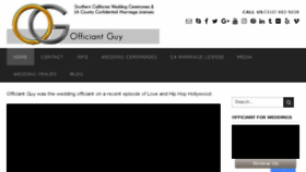 What Officiantguy.com website looked like in 2018 (5 years ago)