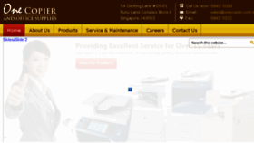What Onecopier.com.sg website looked like in 2018 (5 years ago)