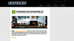 What Oxygenic.cz website looked like in 2018 (5 years ago)