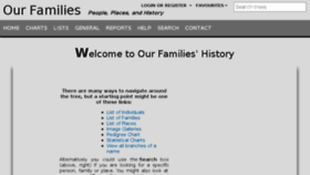 What Our-families.info website looked like in 2018 (5 years ago)