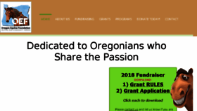 What Oregonhorsecountryfoundation.org website looked like in 2018 (5 years ago)