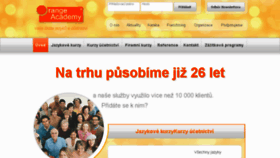 What Orangeacademy.cz website looked like in 2018 (5 years ago)
