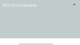 What Oncoreleads.com website looked like in 2018 (5 years ago)