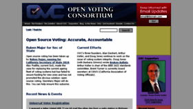 What Openvotingconsortium.org website looked like in 2018 (5 years ago)