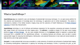 What Openpolscope.org website looked like in 2018 (7 years ago)