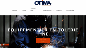 What Otima.fr website looked like in 2018 (5 years ago)