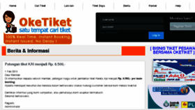 What Oketiket.net website looked like in 2018 (5 years ago)