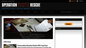 What Operationphotorescue.org website looked like in 2018 (5 years ago)