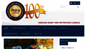 What Oregondairycouncil.org website looked like in 2018 (5 years ago)