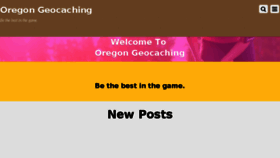 What Oregongeocaching.org website looked like in 2018 (5 years ago)