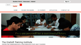 What Orasoft.edu.pk website looked like in 2018 (5 years ago)