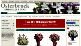 What Osterbrockflorist.com website looked like in 2018 (5 years ago)