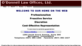 What Od-law.com website looked like in 2018 (5 years ago)