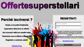 What Offertesuperstellari.it website looked like in 2018 (5 years ago)