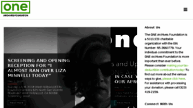 What Onearchives.org website looked like in 2018 (7 years ago)