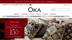 What Okadirect.com website looked like in 2018 (5 years ago)