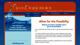 What Open2transformation.com website looked like in 2018 (5 years ago)