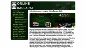 What Onlinebaccarat.org website looked like in 2018 (5 years ago)