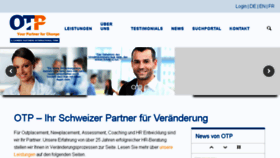 What Otp.ch website looked like in 2018 (5 years ago)