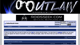 What Outlawmuscle.com website looked like in 2018 (5 years ago)