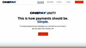What Onepay.com website looked like in 2018 (5 years ago)