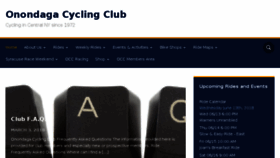 What Onondagacyclingclub.org website looked like in 2018 (5 years ago)