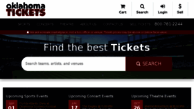 What Oklahomatickets.com website looked like in 2018 (5 years ago)