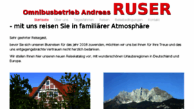 What Omnibusbetrieb-ruser.de website looked like in 2018 (5 years ago)