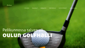 What Oulungolfhalli.fi website looked like in 2018 (6 years ago)