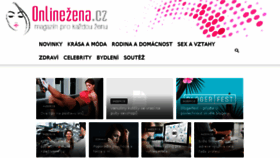 What Onlinezena.cz website looked like in 2018 (5 years ago)