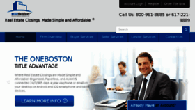 What Onebostontitle.com website looked like in 2018 (5 years ago)
