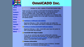 What Omnicadd.com website looked like in 2018 (5 years ago)