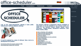 What Office-scheduler.com website looked like in 2018 (5 years ago)