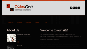 What Ochregray.com website looked like in 2018 (5 years ago)
