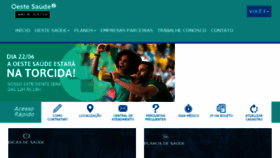 What Oestesaude.net.br website looked like in 2018 (5 years ago)
