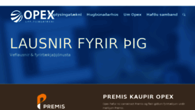 What Opex.is website looked like in 2018 (5 years ago)