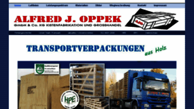 What Oppek-verpackungen.com website looked like in 2018 (5 years ago)