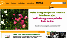 What Opike.fi website looked like in 2018 (5 years ago)