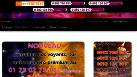 What Ophelie-voyante-medium.fr website looked like in 2018 (5 years ago)