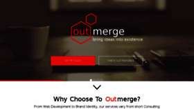 What Outmerge.com website looked like in 2018 (5 years ago)
