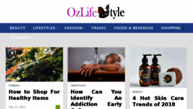 What Ozlifestyles.com website looked like in 2018 (5 years ago)
