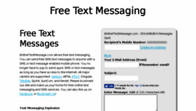 What Onlinetextmessage.com website looked like in 2018 (5 years ago)