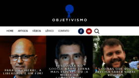 What Objetivismo.com.br website looked like in 2018 (5 years ago)