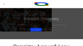 What Onregistry.com website looked like in 2018 (5 years ago)