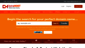 What Optrahost.com website looked like in 2018 (5 years ago)