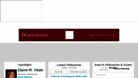 What Obits.democratandchronicle.com website looked like in 2018 (5 years ago)