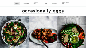 What Occasionallyeggs.com website looked like in 2018 (5 years ago)