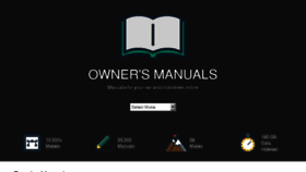What Ownersmanuals2.com website looked like in 2018 (5 years ago)