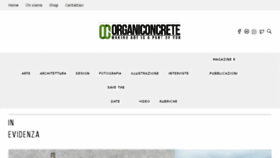 What Organiconcrete.com website looked like in 2018 (5 years ago)